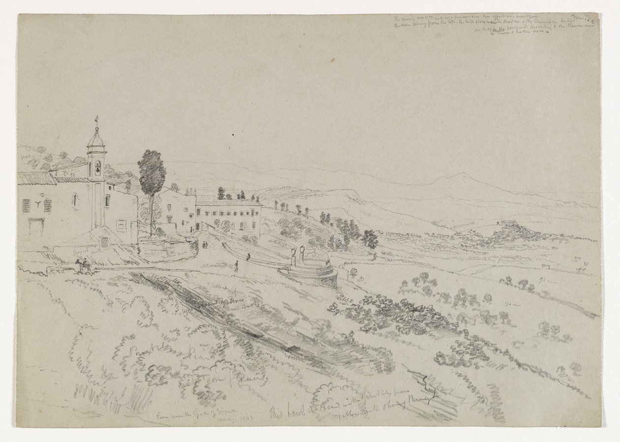 Do Portão de Girgenti, na Sicília, 1842 de Thomas Cole