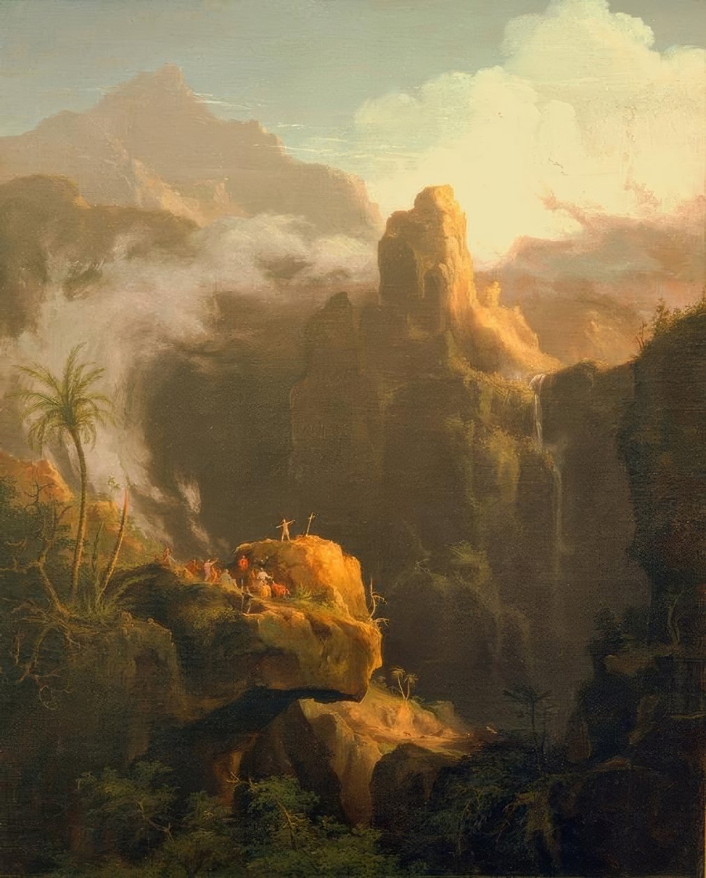 Composição da paisagem, São João no deserto de Thomas Cole