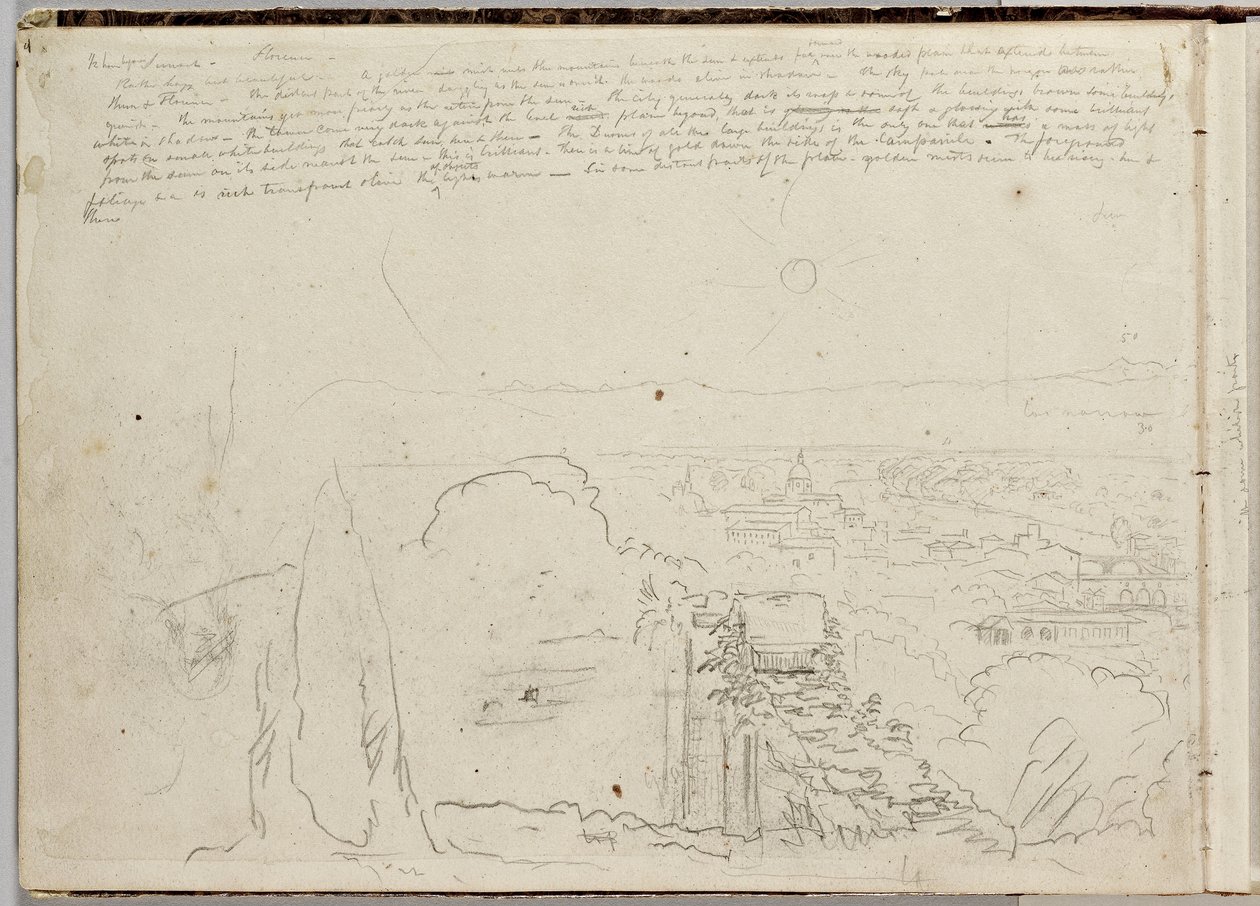 Panorama de Florença, c.1831 de Thomas Cole