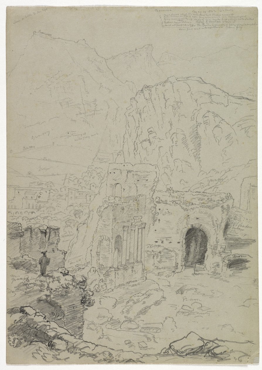 Taormina, Sicília, 1842 de Thomas Cole