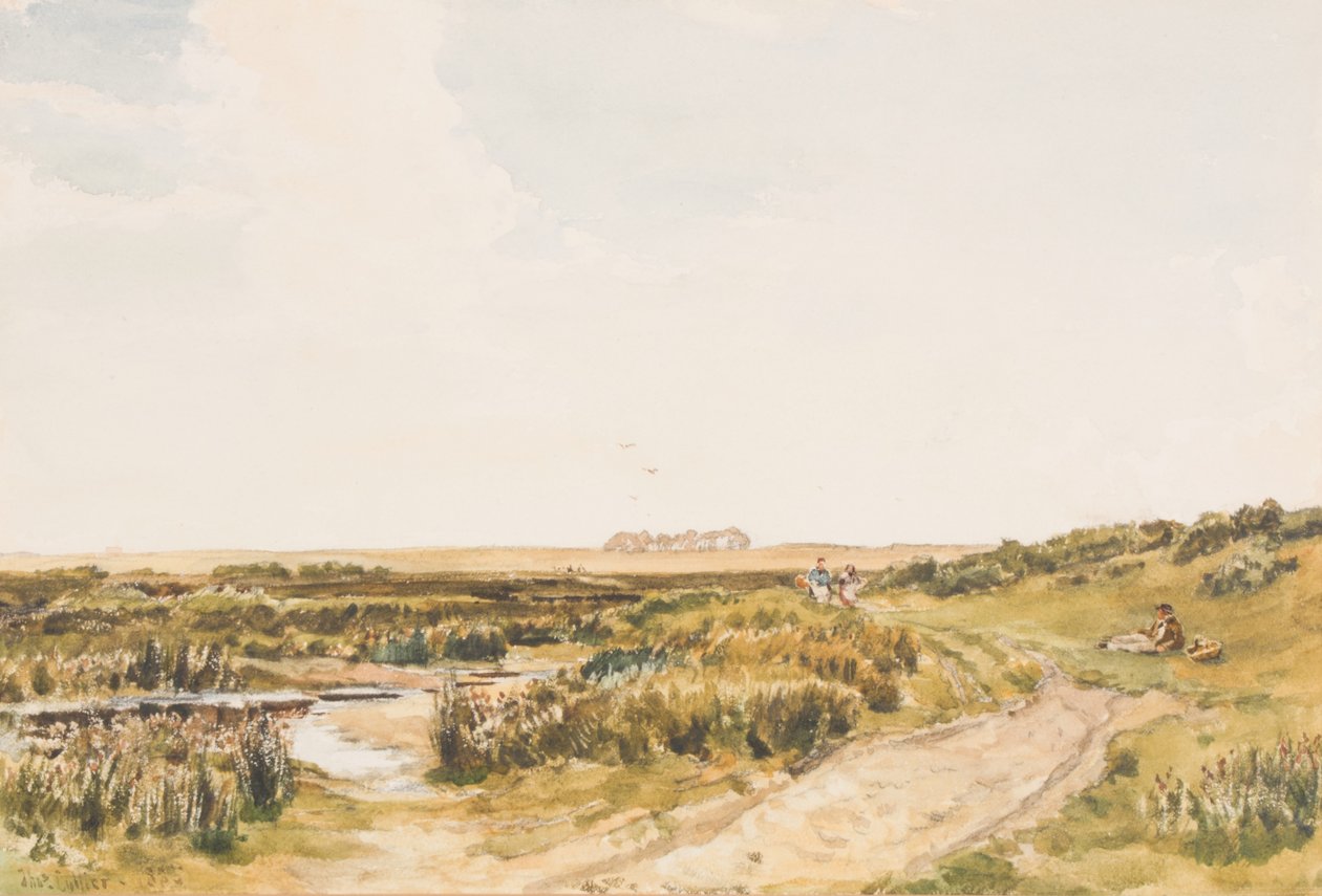 Figuras por um fluxo, 1885 de Thomas Collier