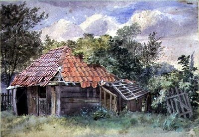 Paisagem, com galpão de Thomas Collier