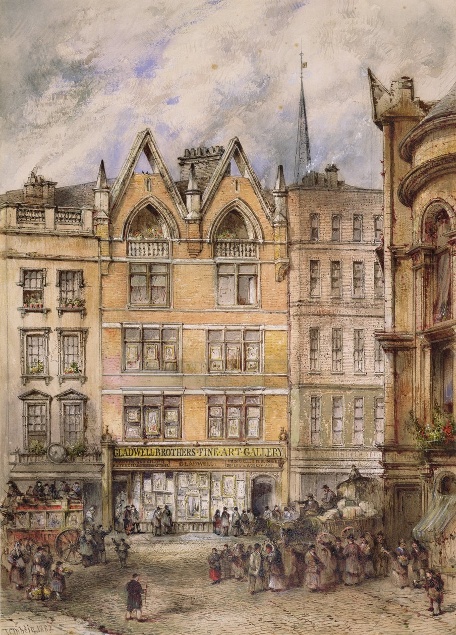 Vista da rua Gracechurch, 1882 de Thomas Colman Dibdin