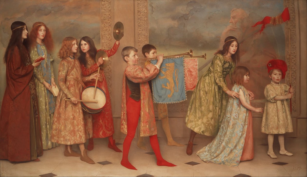 Um concurso de infância de Thomas Cooper Gotch