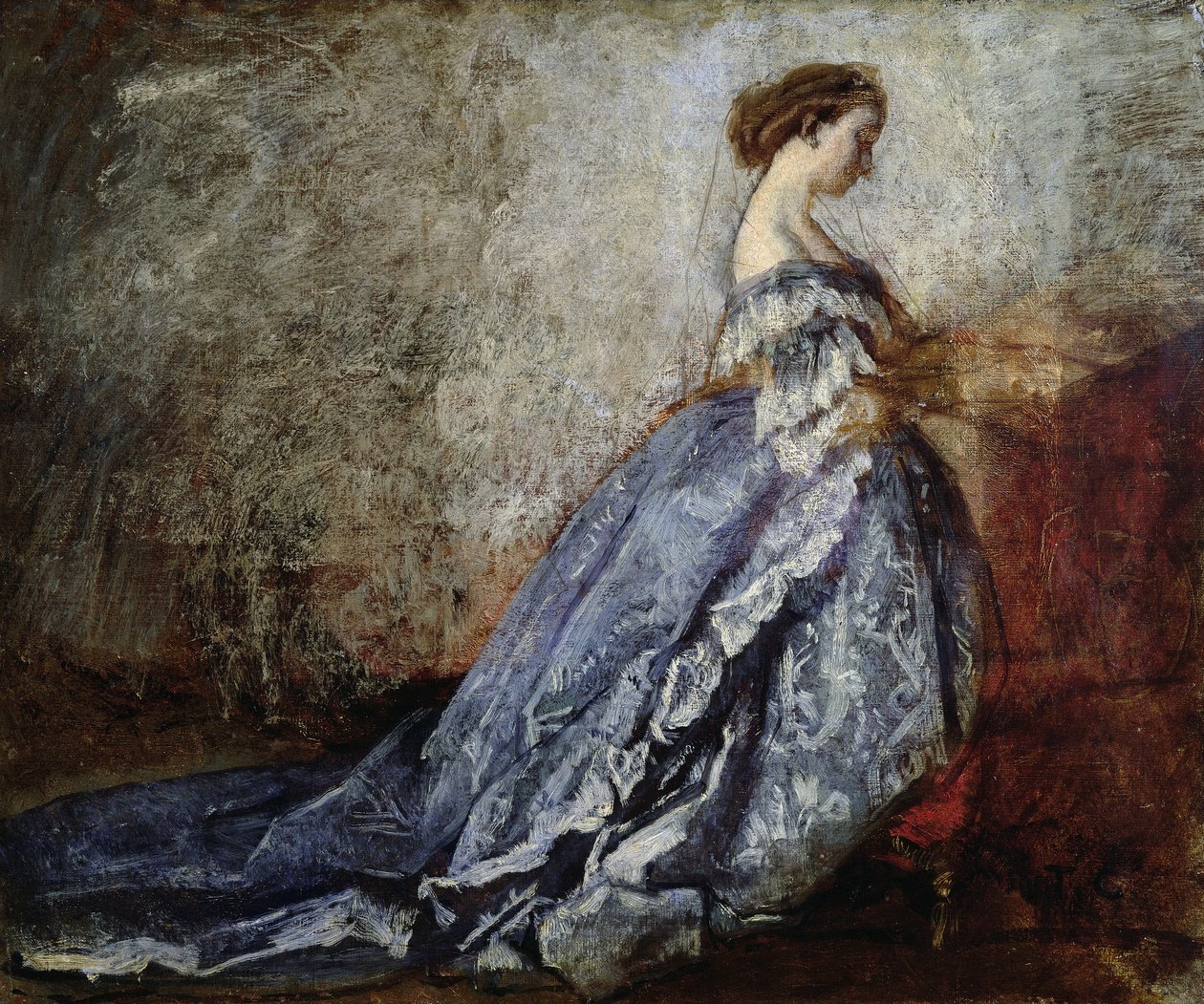 Retrato da Imperatriz Eugenie da França (1826-1920) de Thomas Couture
