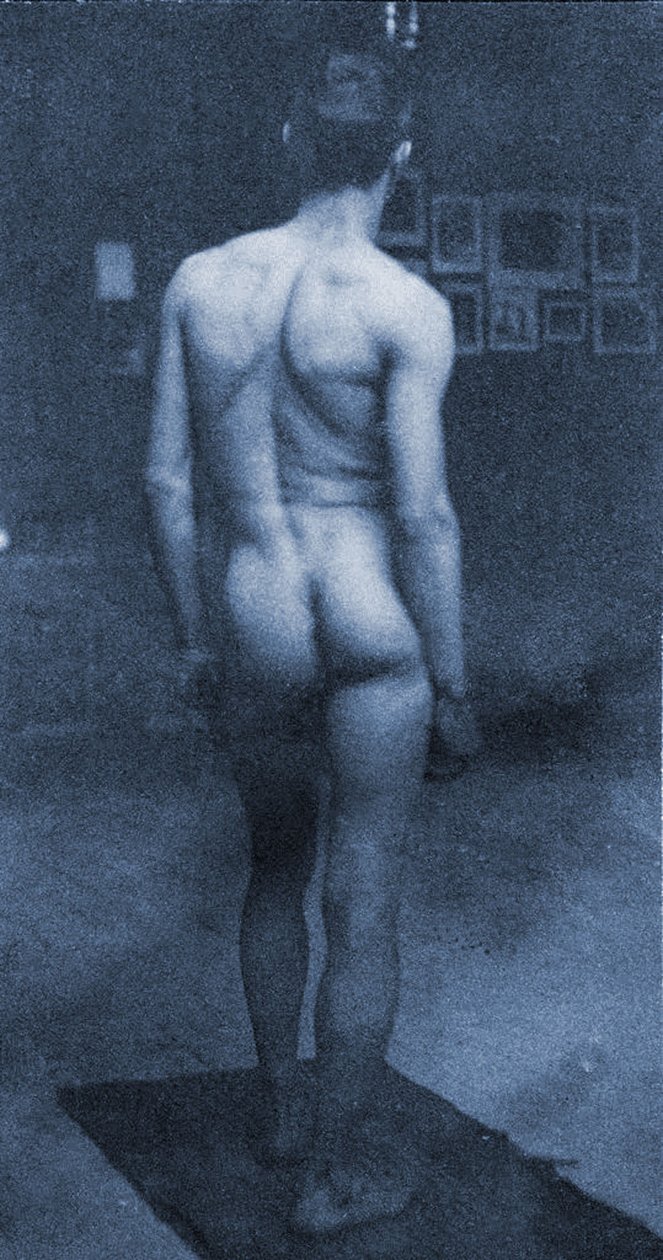 Retrato nu de Samuel Murray no estúdio de Eakin, 1890 (cianotipo) de Thomas Eakins