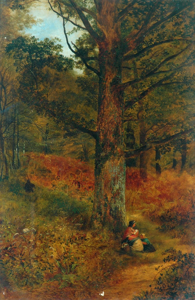 Caminho através da madeira, 1857 de Thomas Creswick