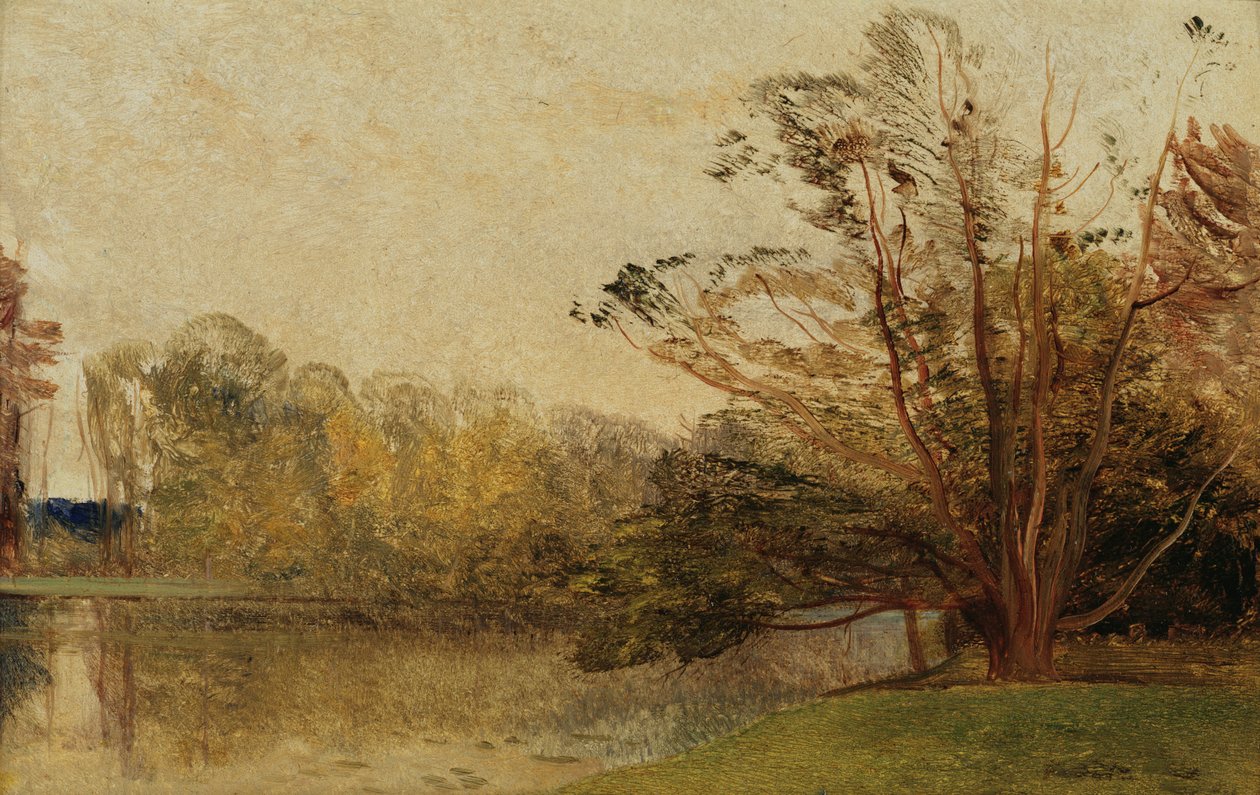 Vista em Painshill Park, Surrey de Thomas Creswick