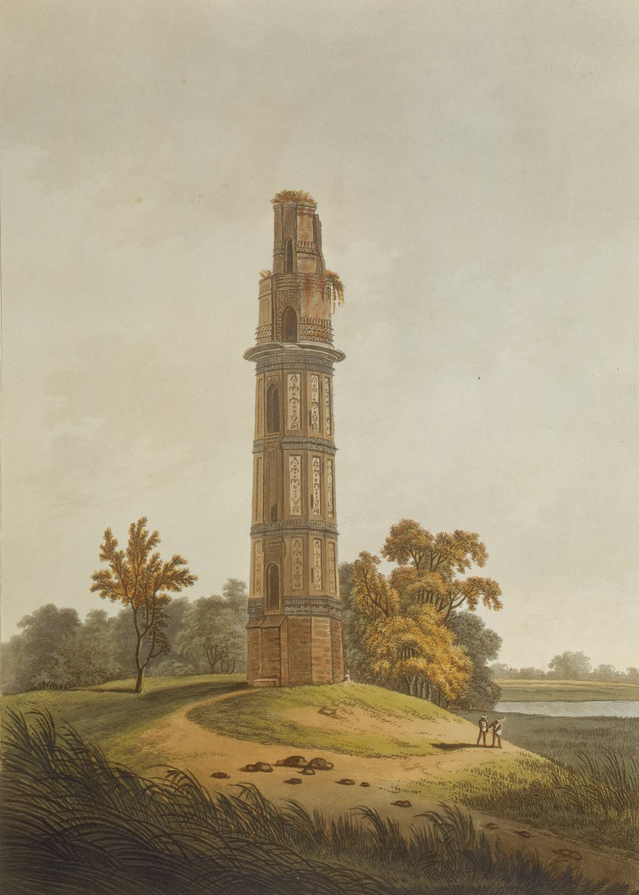 Um pagode, gravado pelo bar de Joseph Constantine Stadler (fl.1780-1812). por Edward Orme (1774-c.1820) 1804 de Thomas Daniell