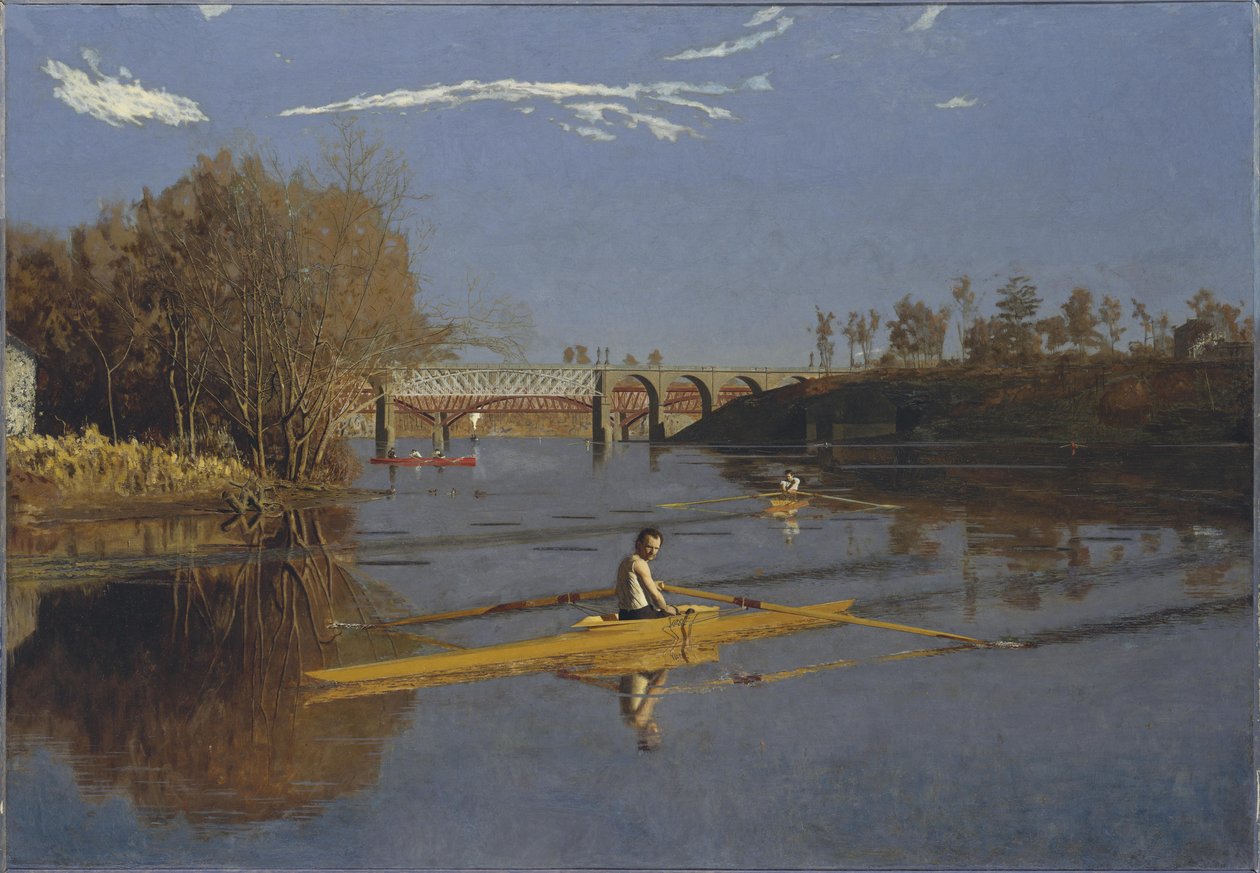 O campeão Single Sculls Max Schmitt em um único Scull de Thomas Eakins