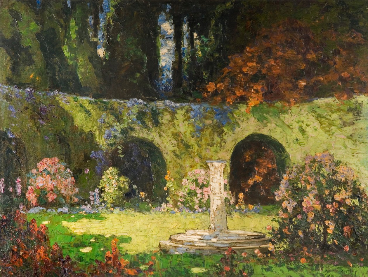 Em um jardim do velho mundo de Thomas Edwin Mostyn