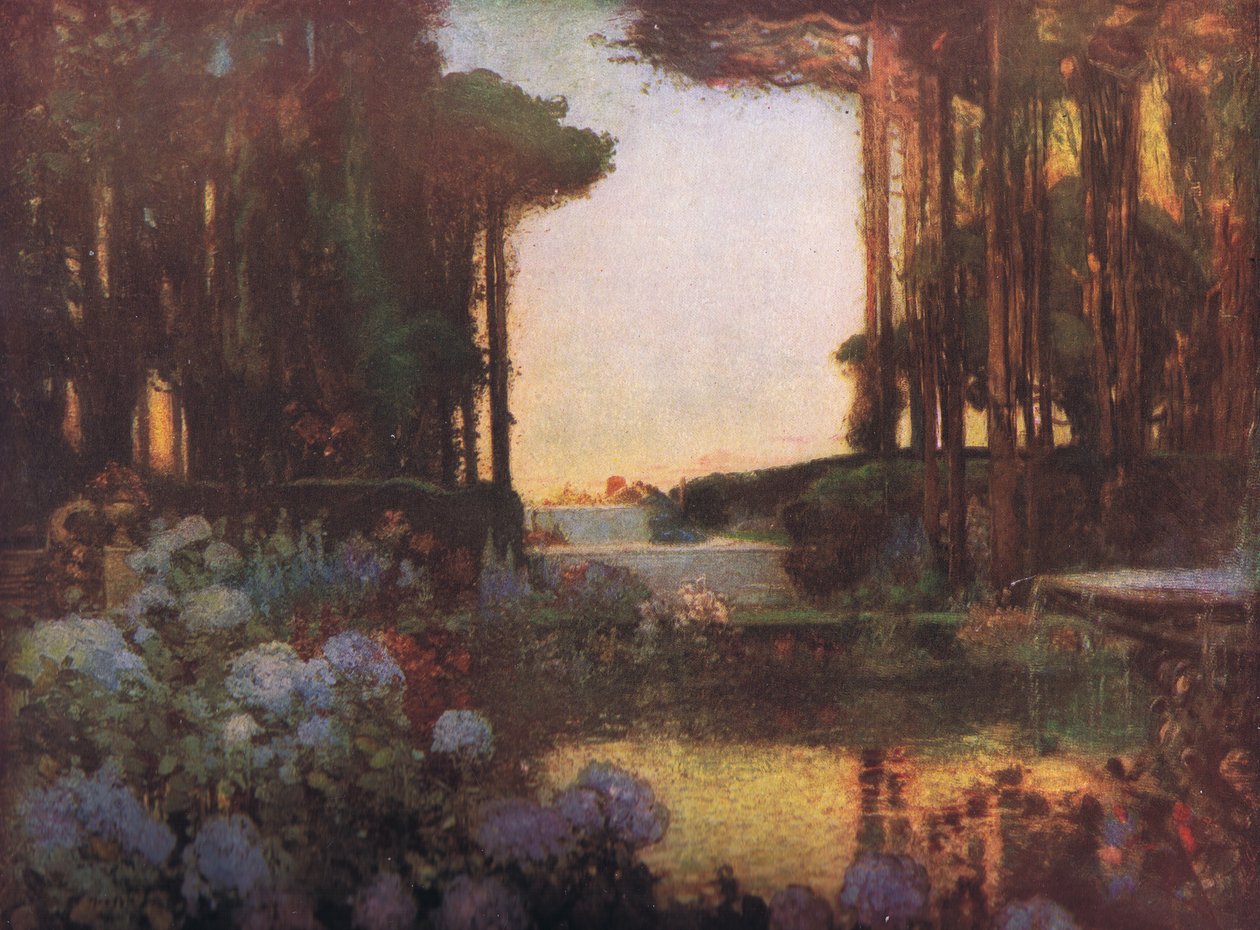 O Jardim da Paz, Bibbys Annual, 1916-1917 de Thomas Edwin Mostyn