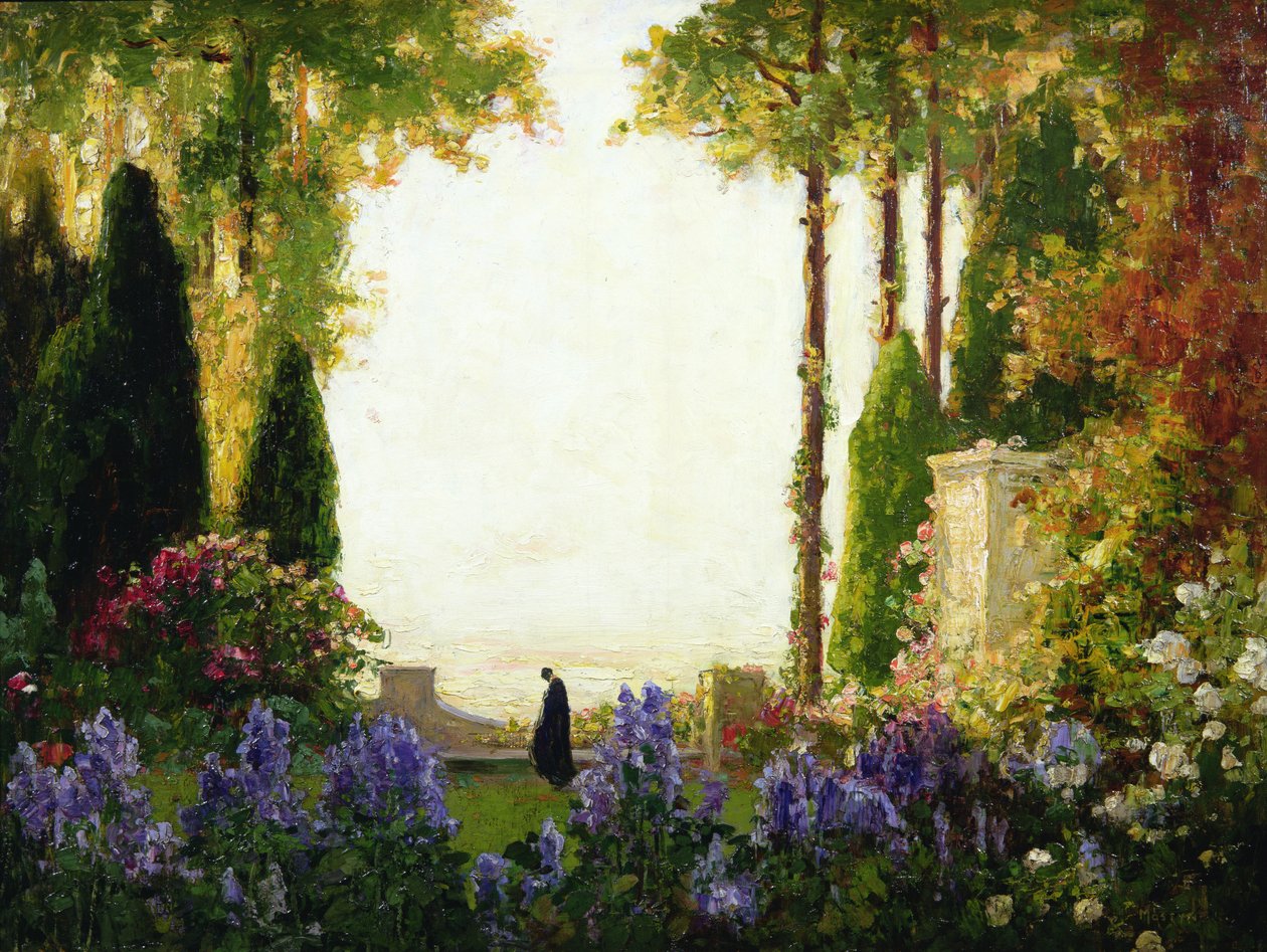 O jardim do romance de Thomas Edwin Mostyn