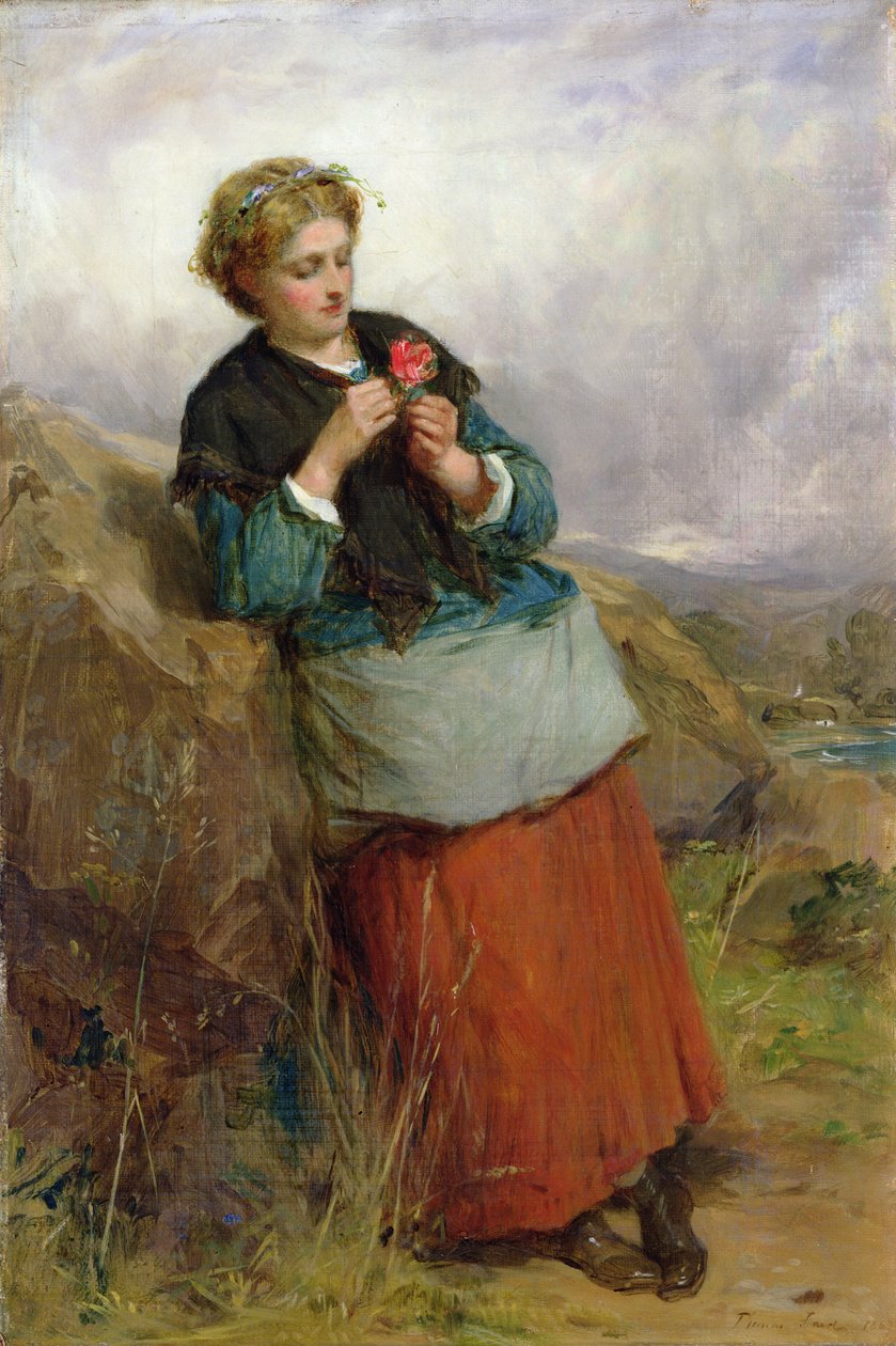 A flor de Dunblane, 1867 de Thomas Faed
