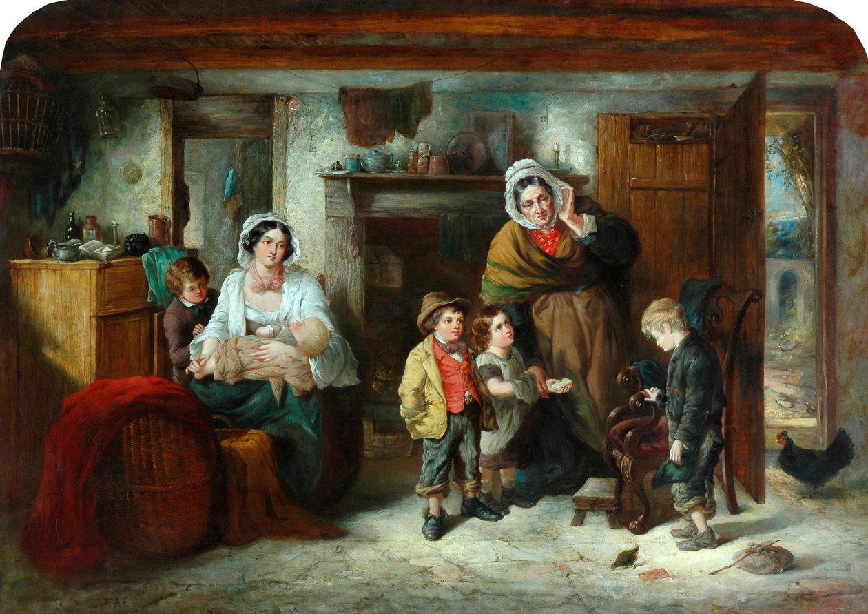 O Mitherless Bairn, 1851-93 de Thomas Faed