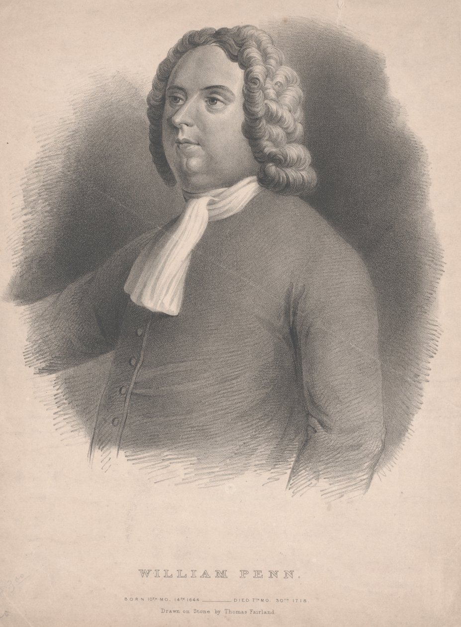 William Penn litho de Thomas Fairland