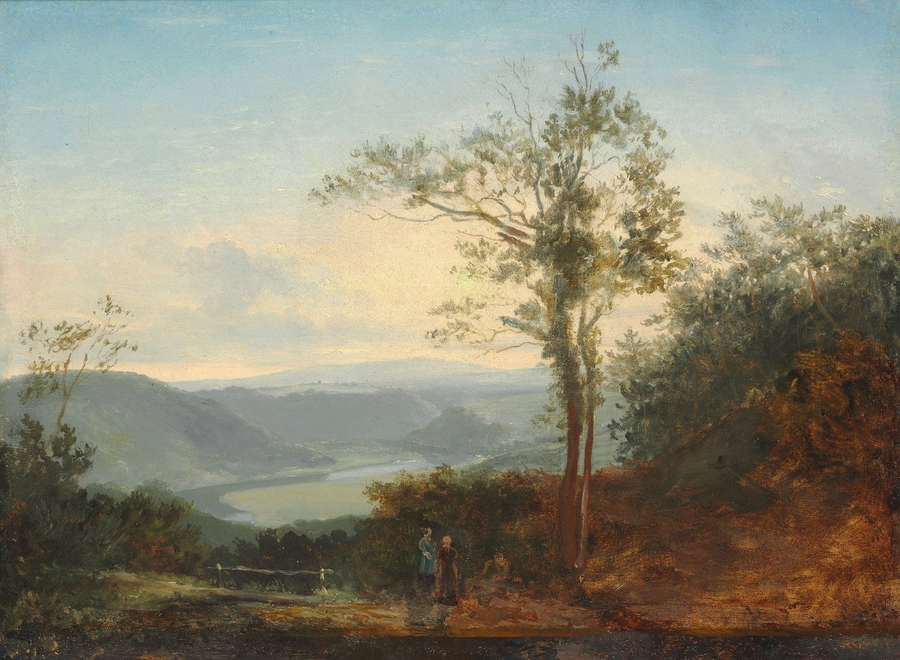 Paisagem montanhosa com um rio no vale de Thomas Fearnley
