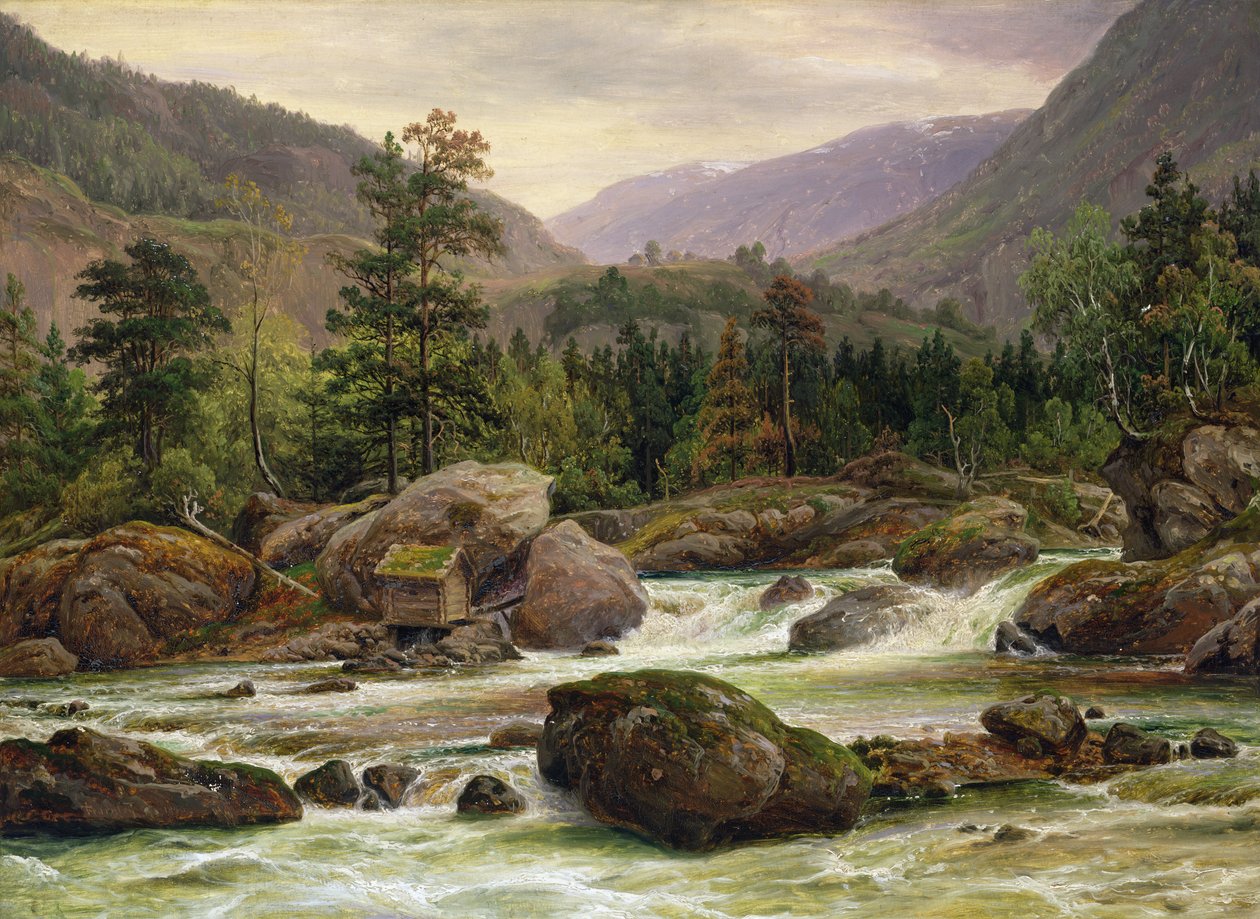 Cachoeira Norueguesa, 1840 de Thomas Fearnley