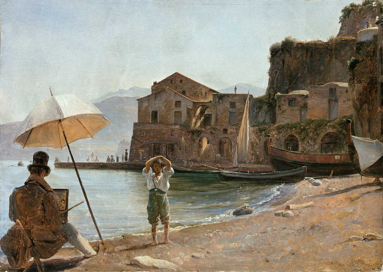 O pintor e o menino de Thomas Fearnley