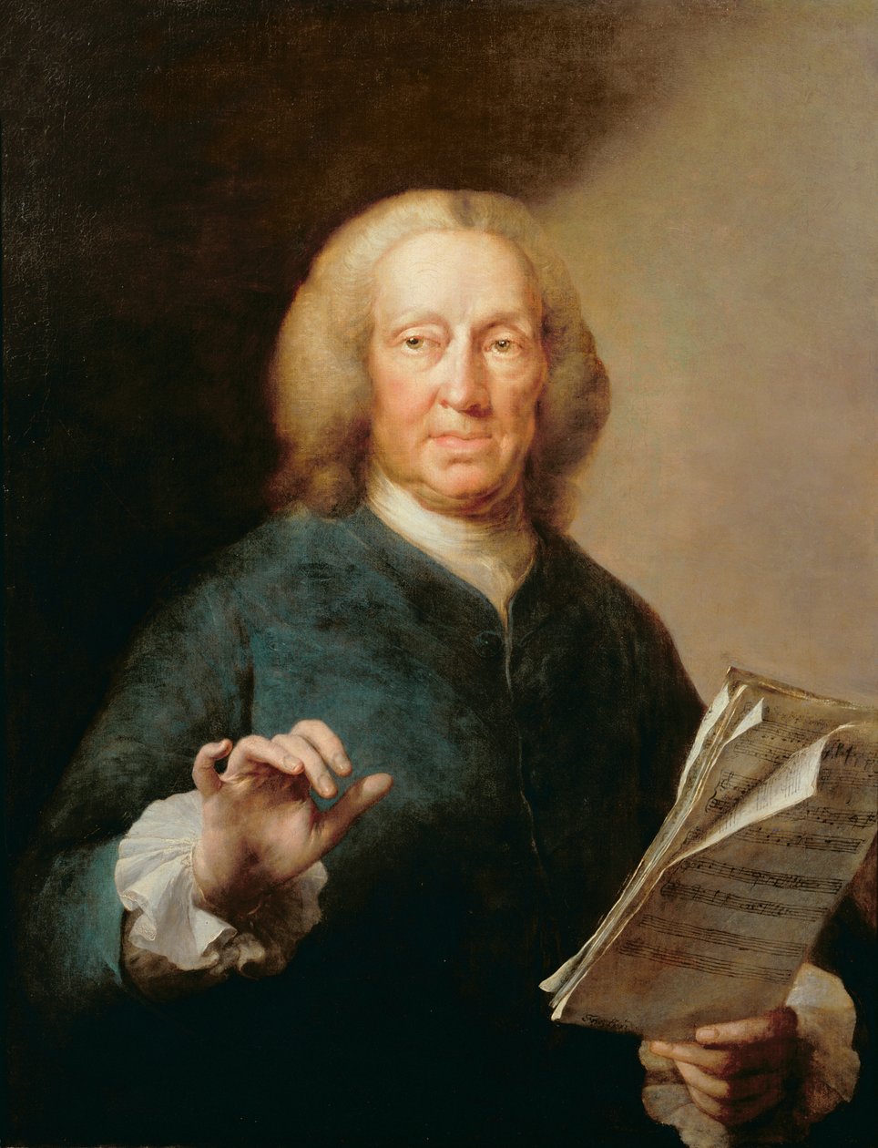 Retrato de Richard Leveridge (16701-1758), vocalista baixo de Thomas Frye