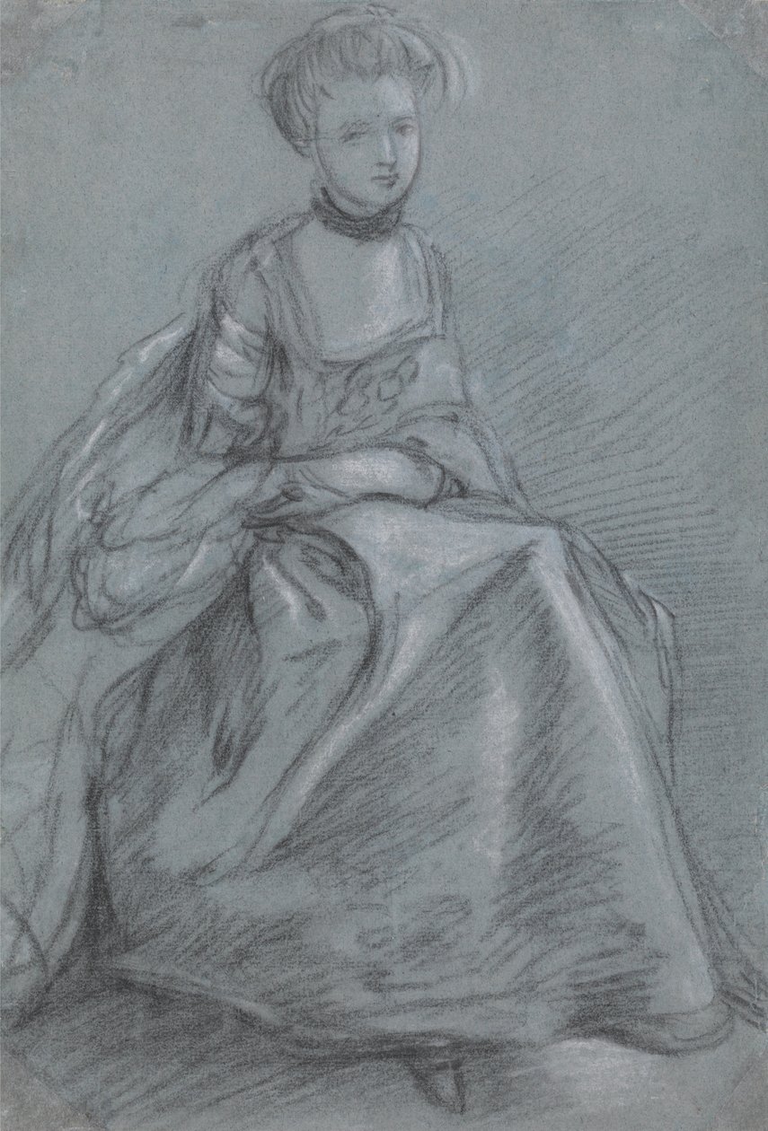 Uma mulher sentada de Thomas Gainsborough