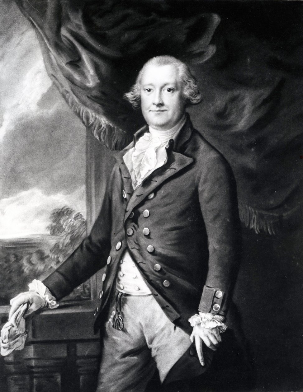 Edward Smith Stanley, 12º Conde de Derby (1752-1834), 1785 (mezzotint) de Thomas Gainsborough