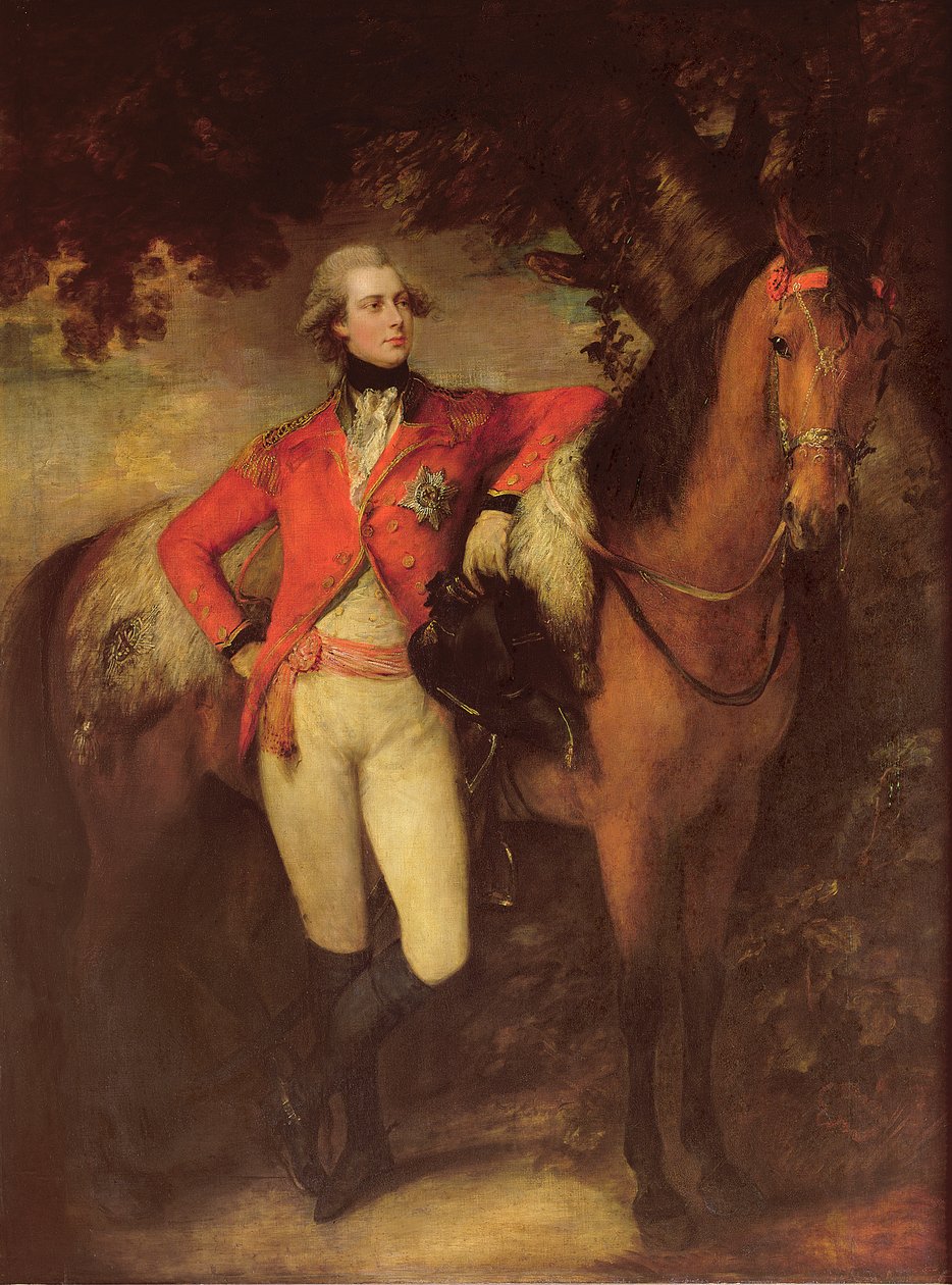Jorge IV, como Príncipe de Gales, 1782 de Thomas Gainsborough