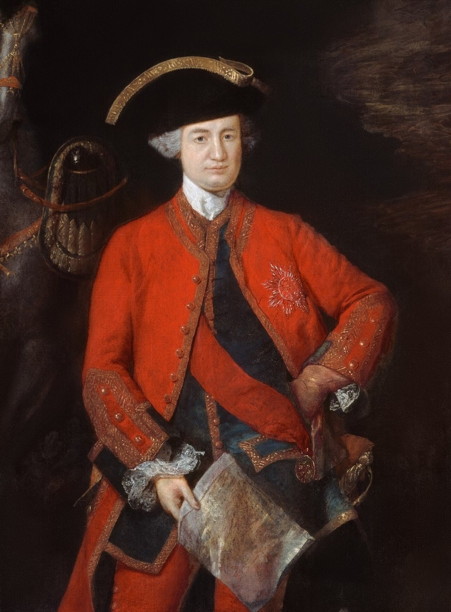 Lorde Robert Clive (1725-74), no uniforme do General Officer, c.1764 de Thomas Gainsborough