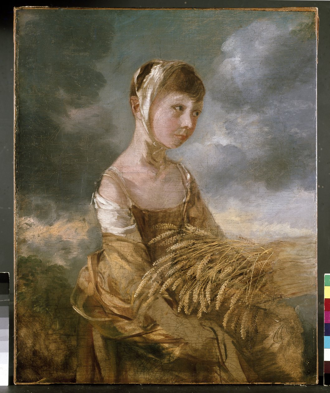 Miss Gainsborough Gleaning, século XVIII de Thomas Gainsborough