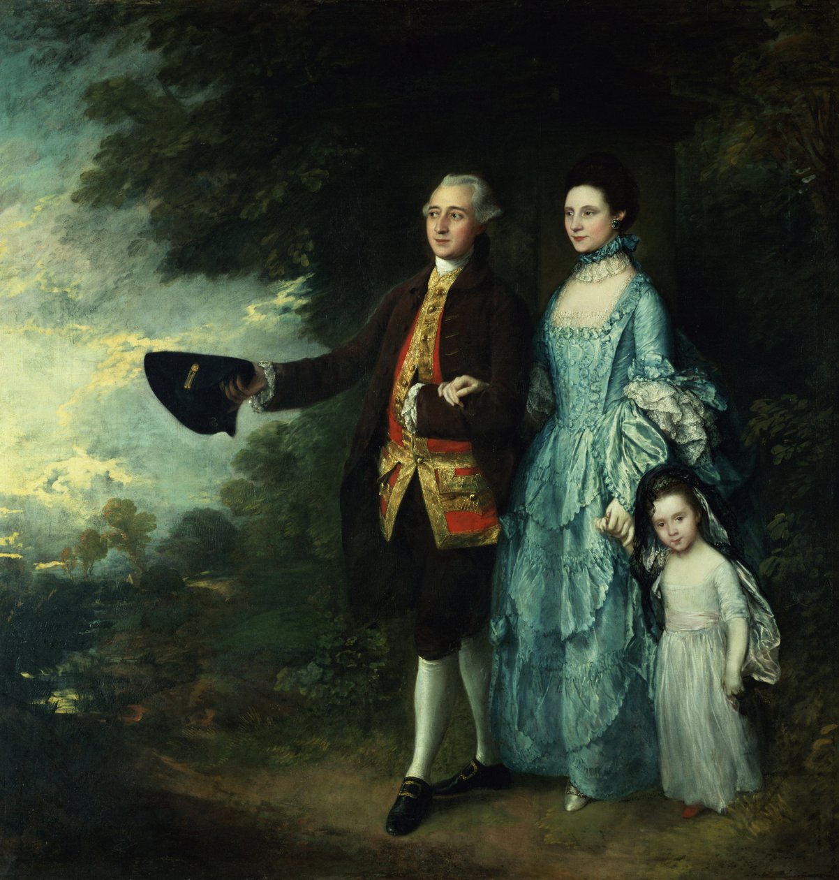 Sr. e Sra. George Byam e sua filha mais velha, Selina, c.1764 de Thomas Gainsborough