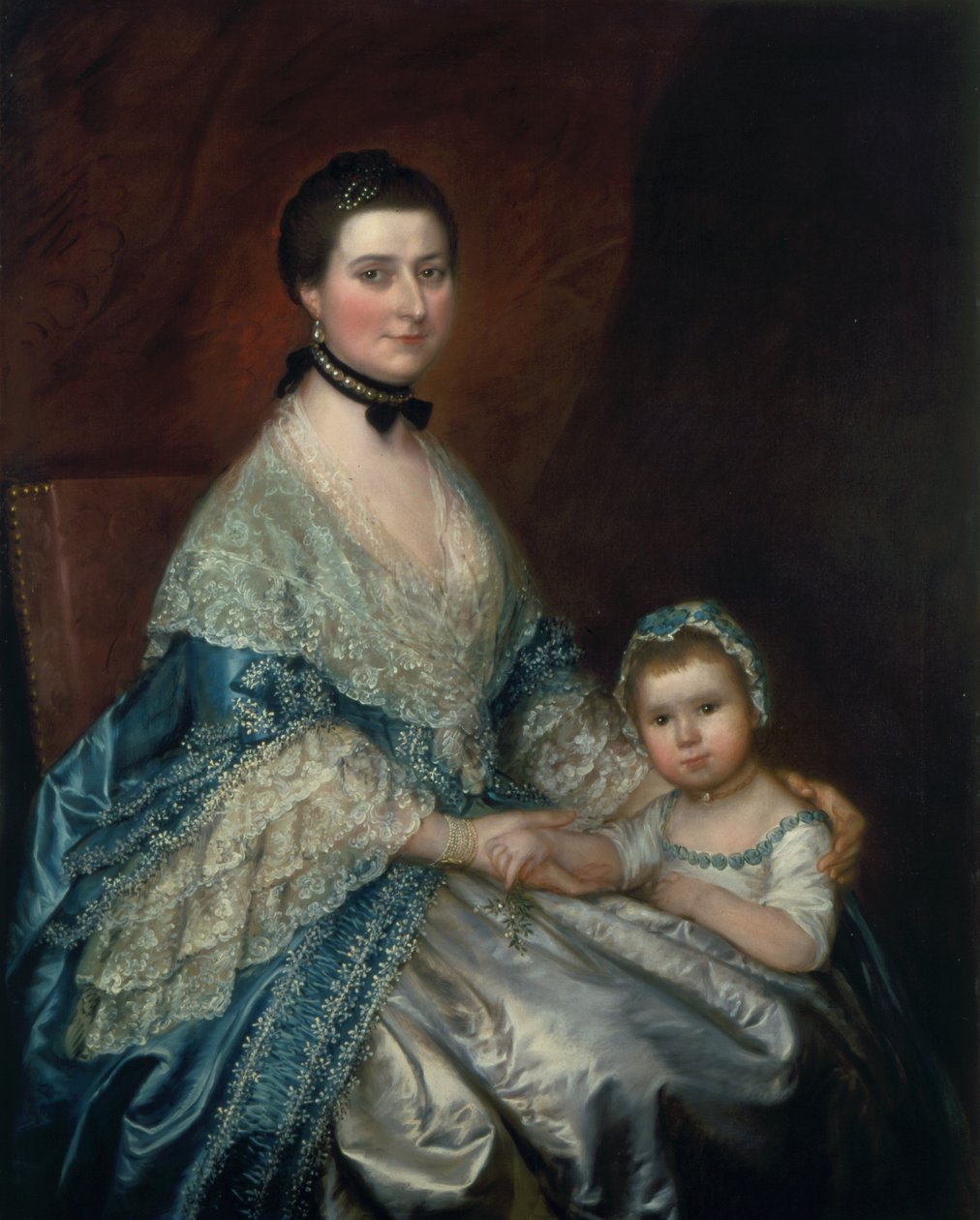 Sra. Bedingfield e sua filha, de 1760 de Thomas Gainsborough