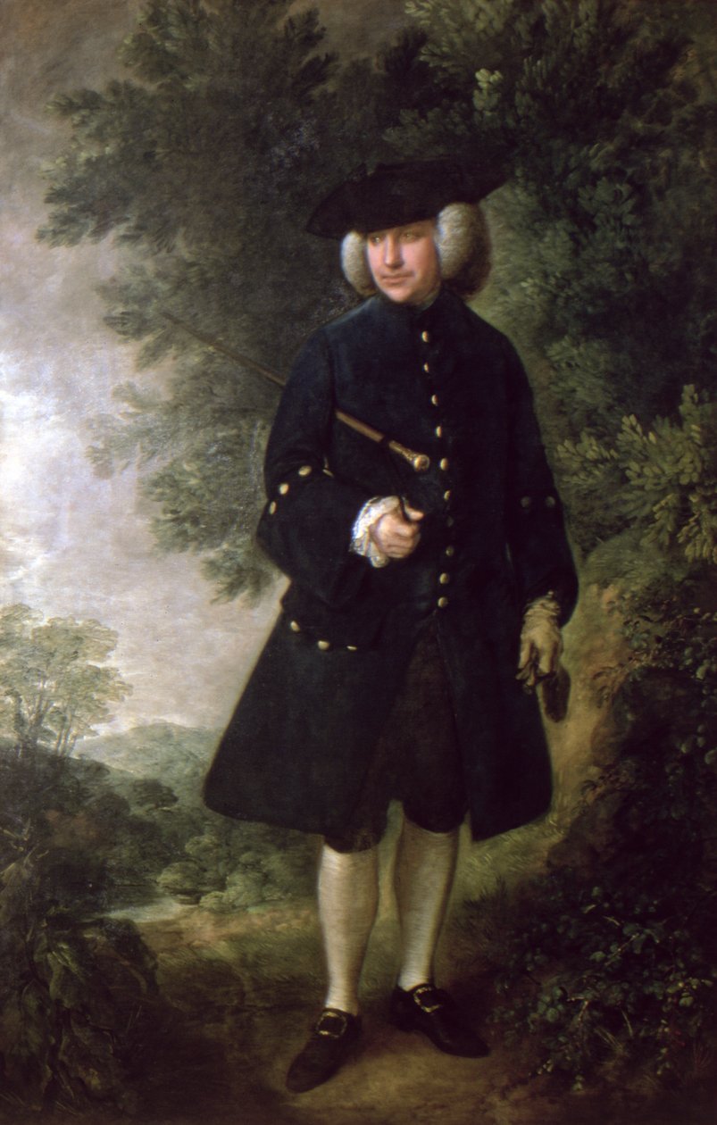 Retrato do Dr. Rice Charleton (1710-89) c.1764 de Thomas Gainsborough
