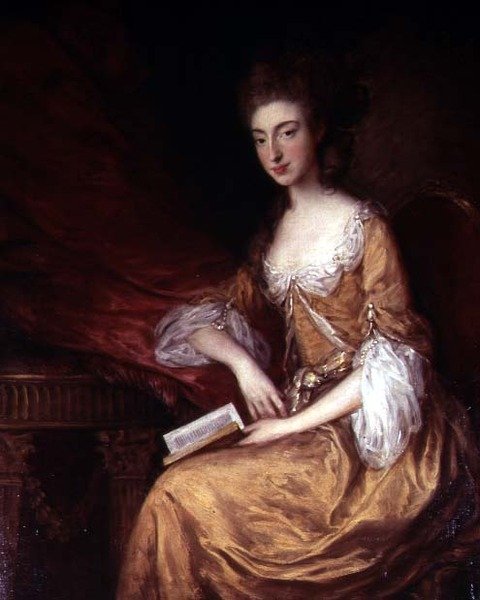 Retrato de uma senhora com um livro de Thomas Gainsborough