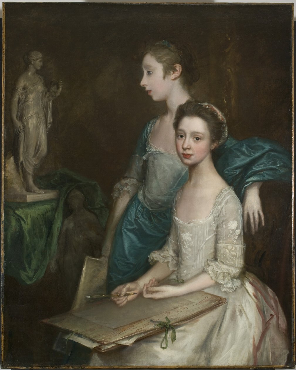 Retrato das filhas dos artistas, c.1763-64 de Thomas Gainsborough