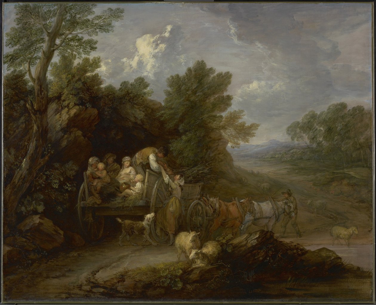O vagão da colheita, 1784-85 de Thomas Gainsborough