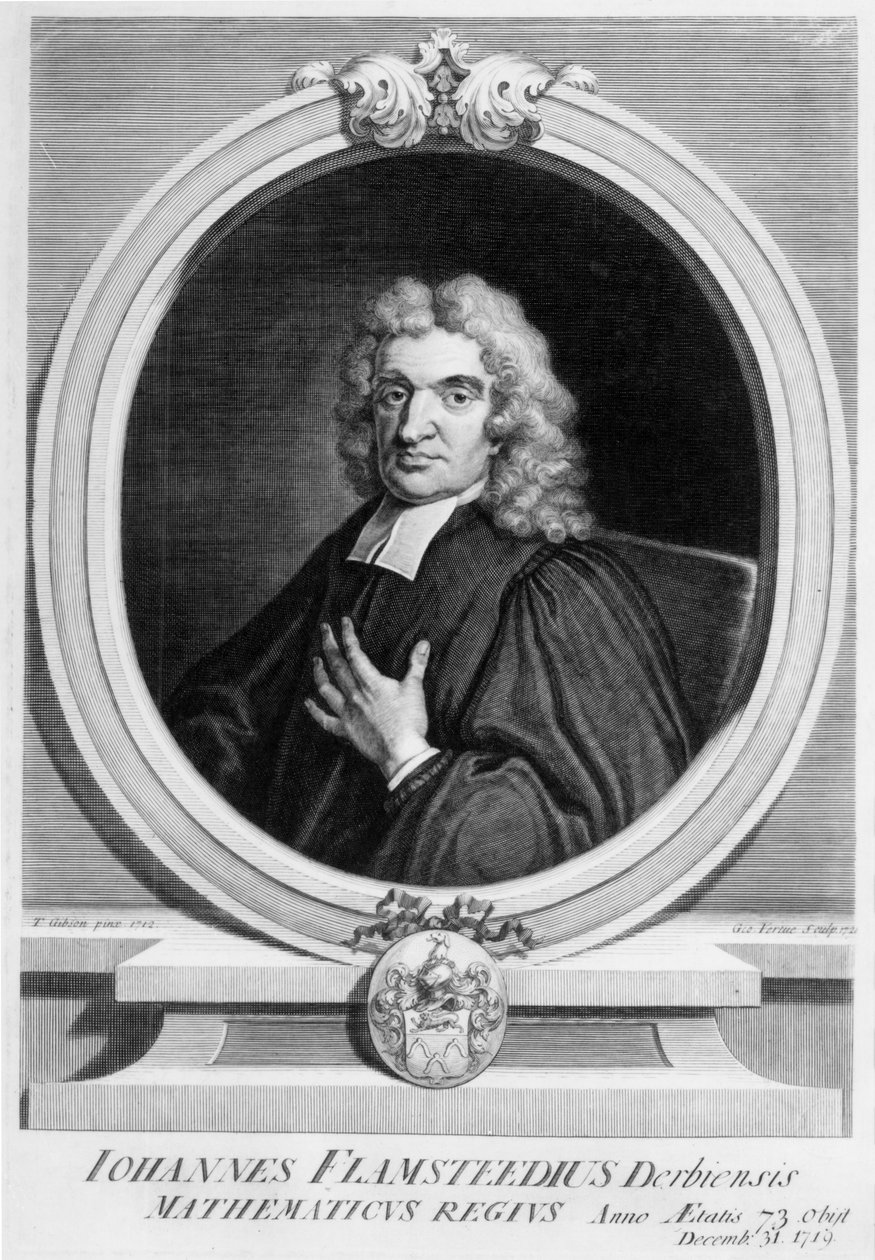 Sir John Flamsteed, gravado por George Vertue, 1719 de Thomas Gibson