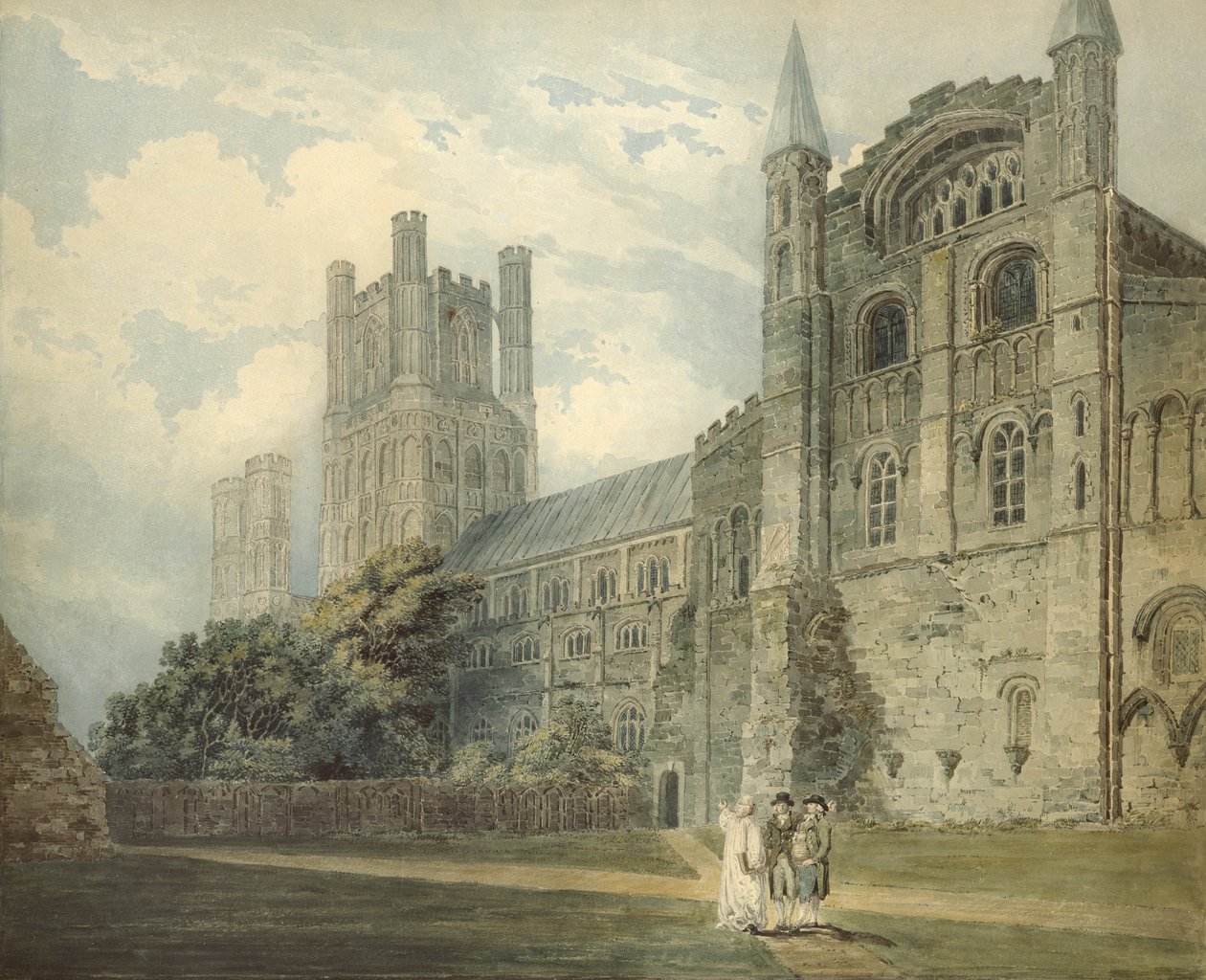 Catedral de Ely, do século XVIII de Thomas Girtin