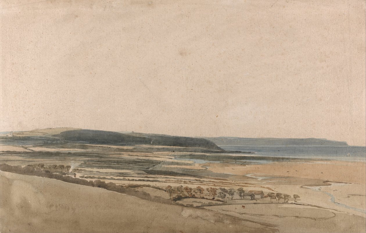 Estuário do rio Taw, Devon de Thomas Girtin