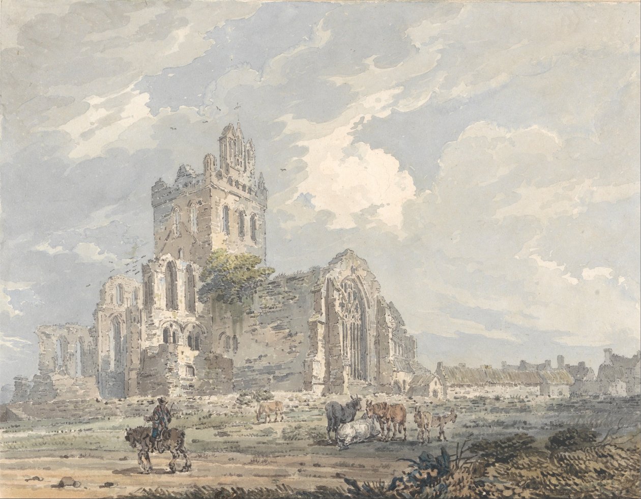 Abadia de Jedburgh, Roxburghshire de Thomas Girtin