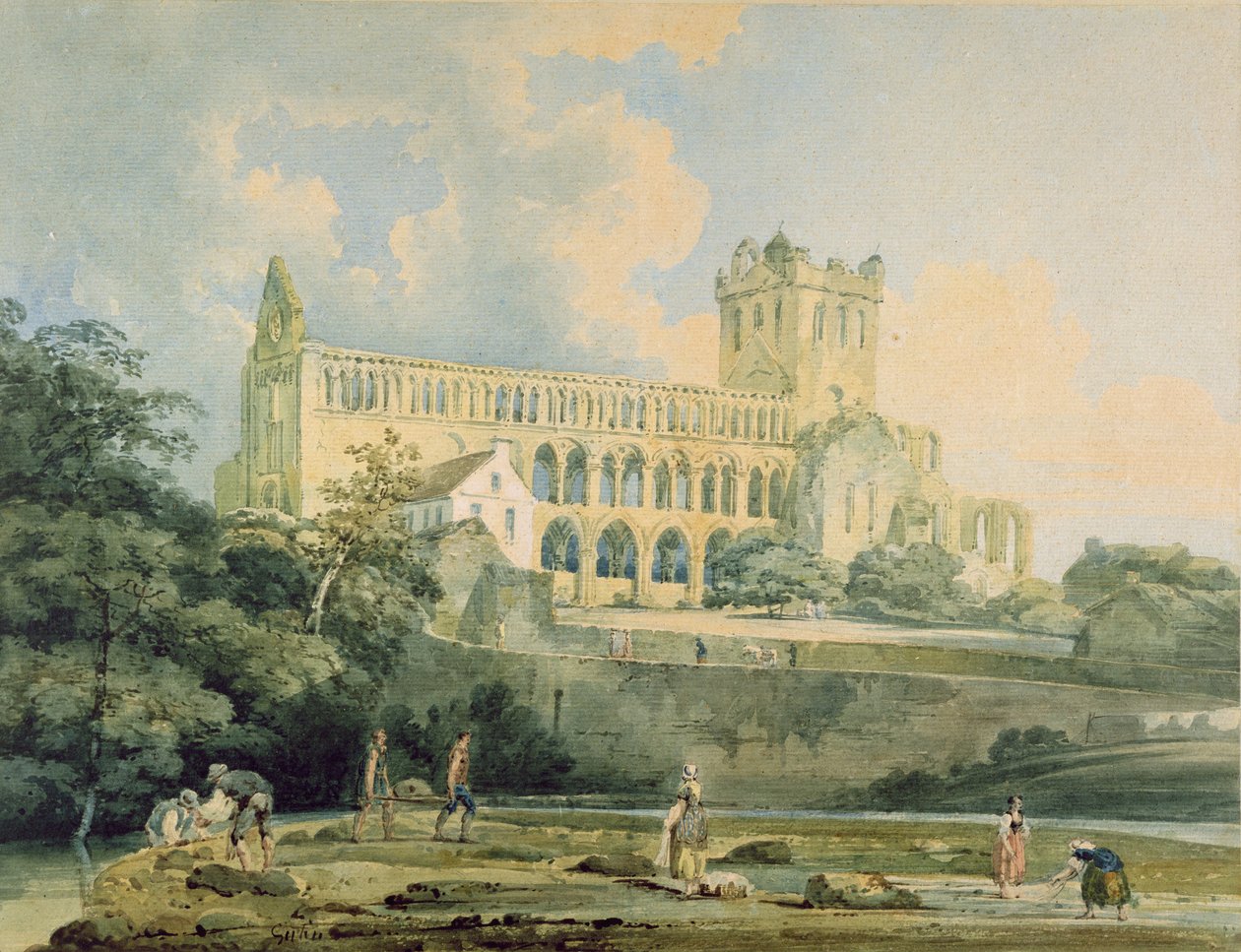 Abadia de Jedburgh do rio, c.1798-99 de Thomas Girtin