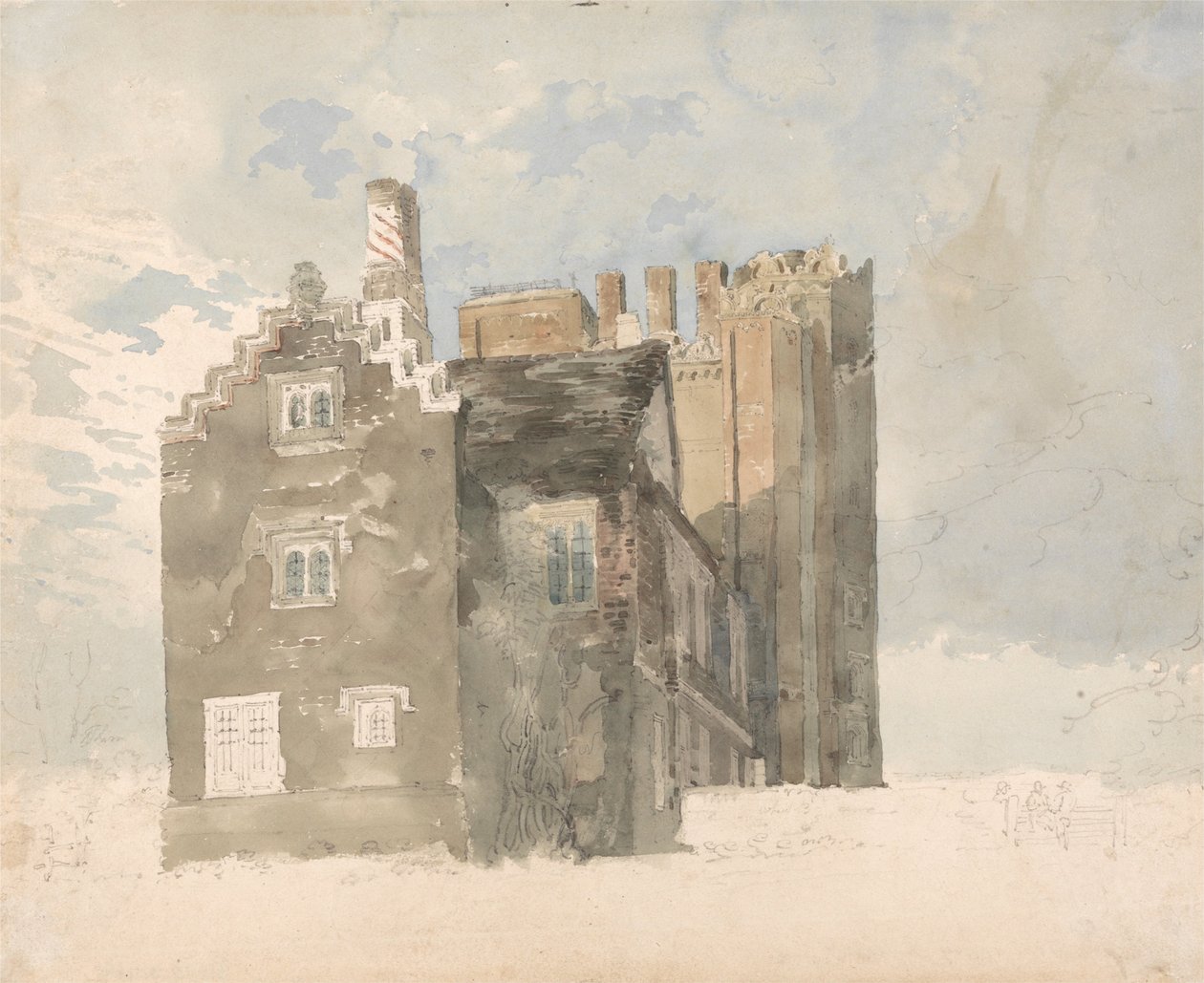 Camada Marney Hall, Essex de Thomas Girtin