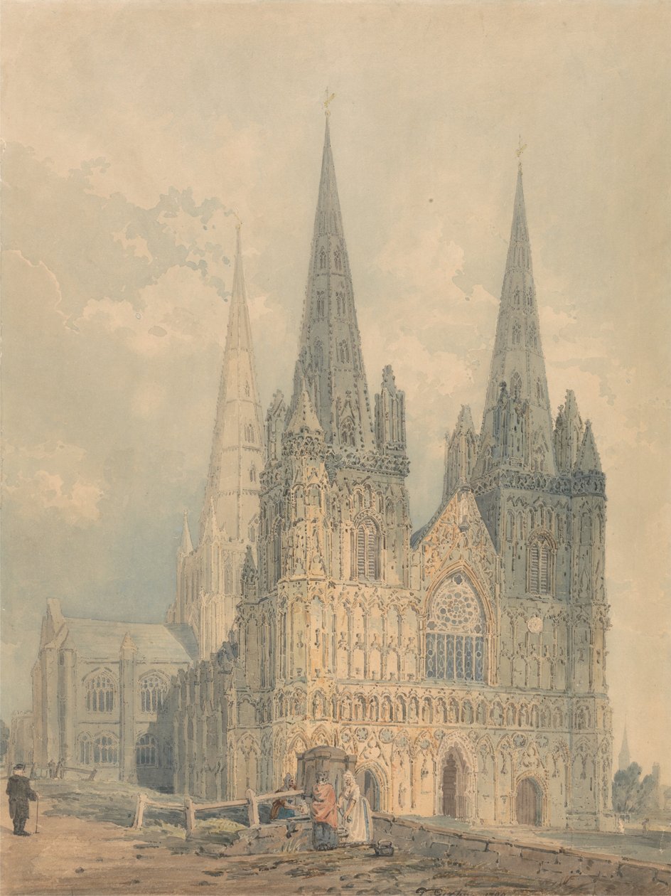 Catedral de Lichfield, Staffordshire de Thomas Girtin