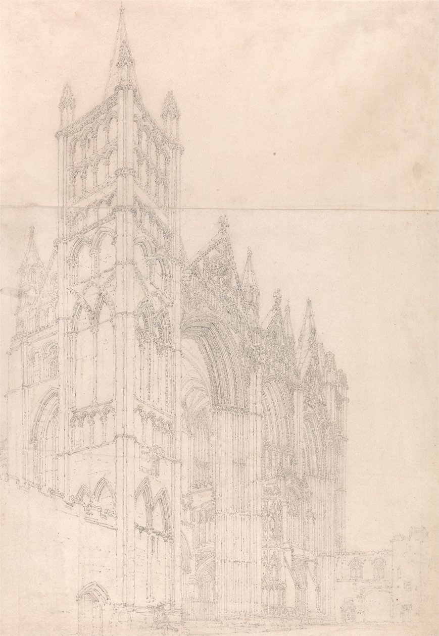 Catedral de Peterborough, Cambridgeshire de Thomas Girtin