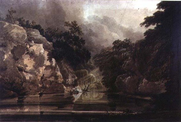 Plumpton Rocks, perto de Knaresborough de Thomas Girtin