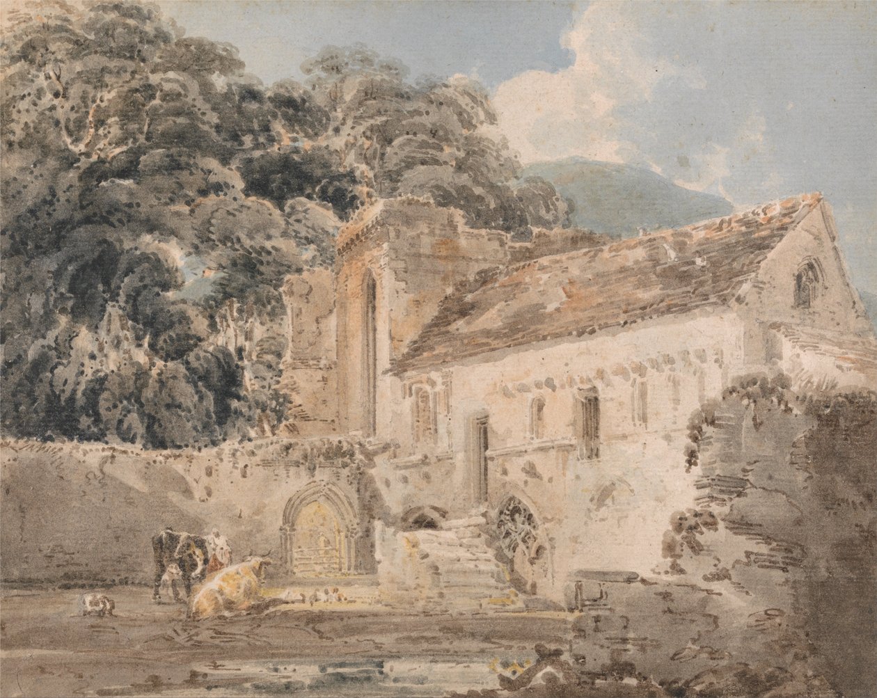 Abadia de Valle Crucis, Denbighshire de Thomas Girtin