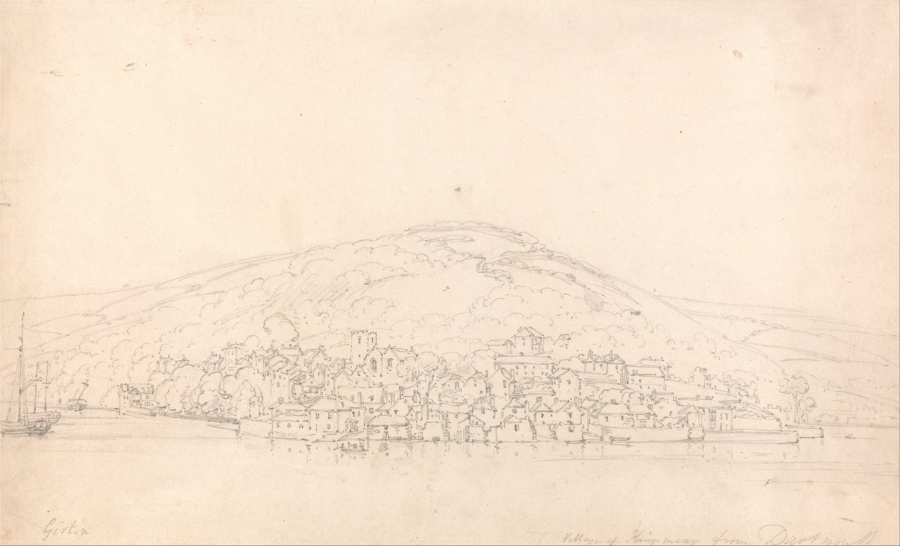 Vista, de, kingswear, de, dartmouth, devon de Thomas Girtin