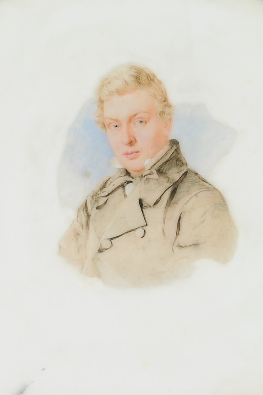 Retrato de William James Blacklock, c.1840 (wc no papel) de Thomas Heathfield Carrick