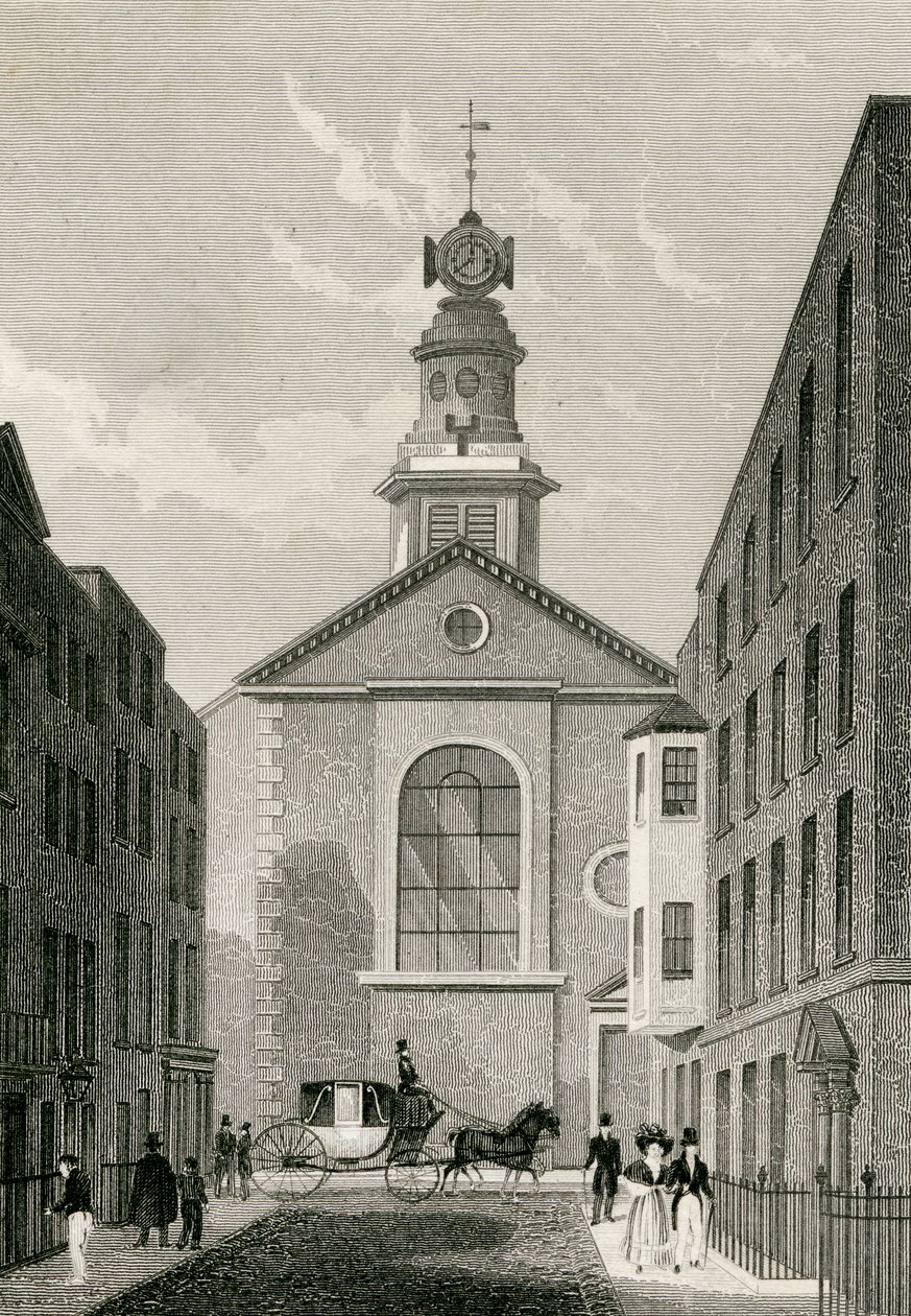 St Annes Soho. c.1810 de Thomas Hosmer after Shepherd