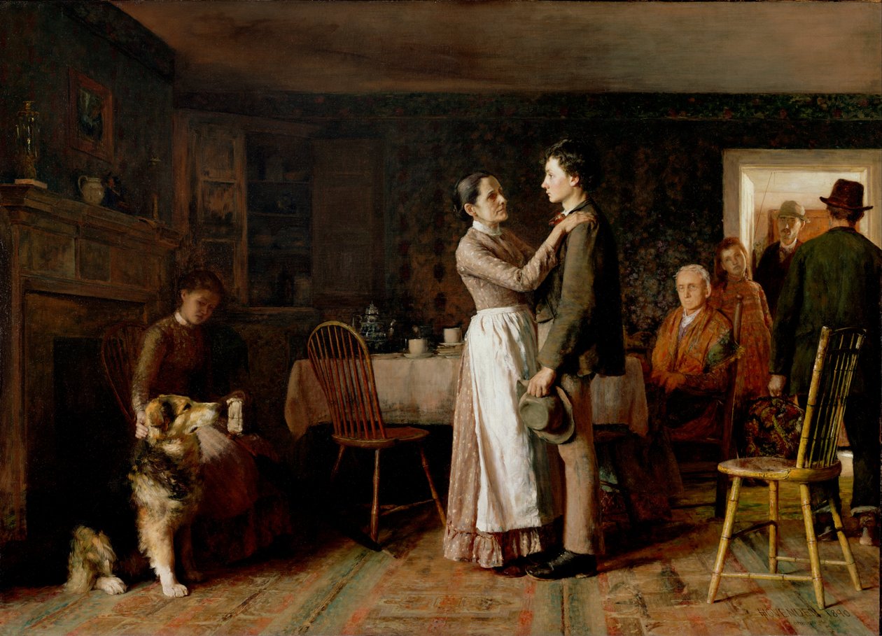 Quebrando laços em casa de Thomas Hovenden