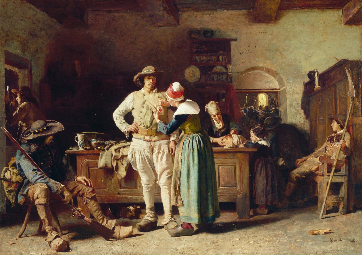 Nesta linhagem de 1880 de Thomas Hovenden